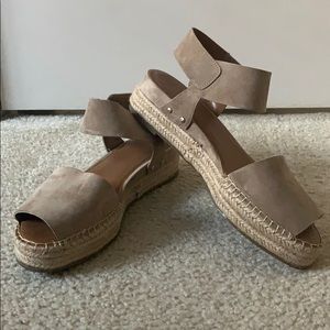 Franco Sarto Peep toe Espadrille Sandal